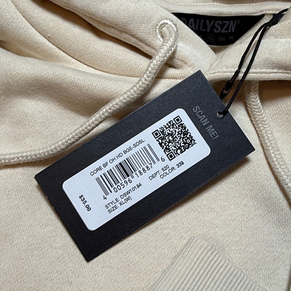 DAILYSZN Women’s Fleece Boyfriend Hoodie Size XL - Picture 3 of 5